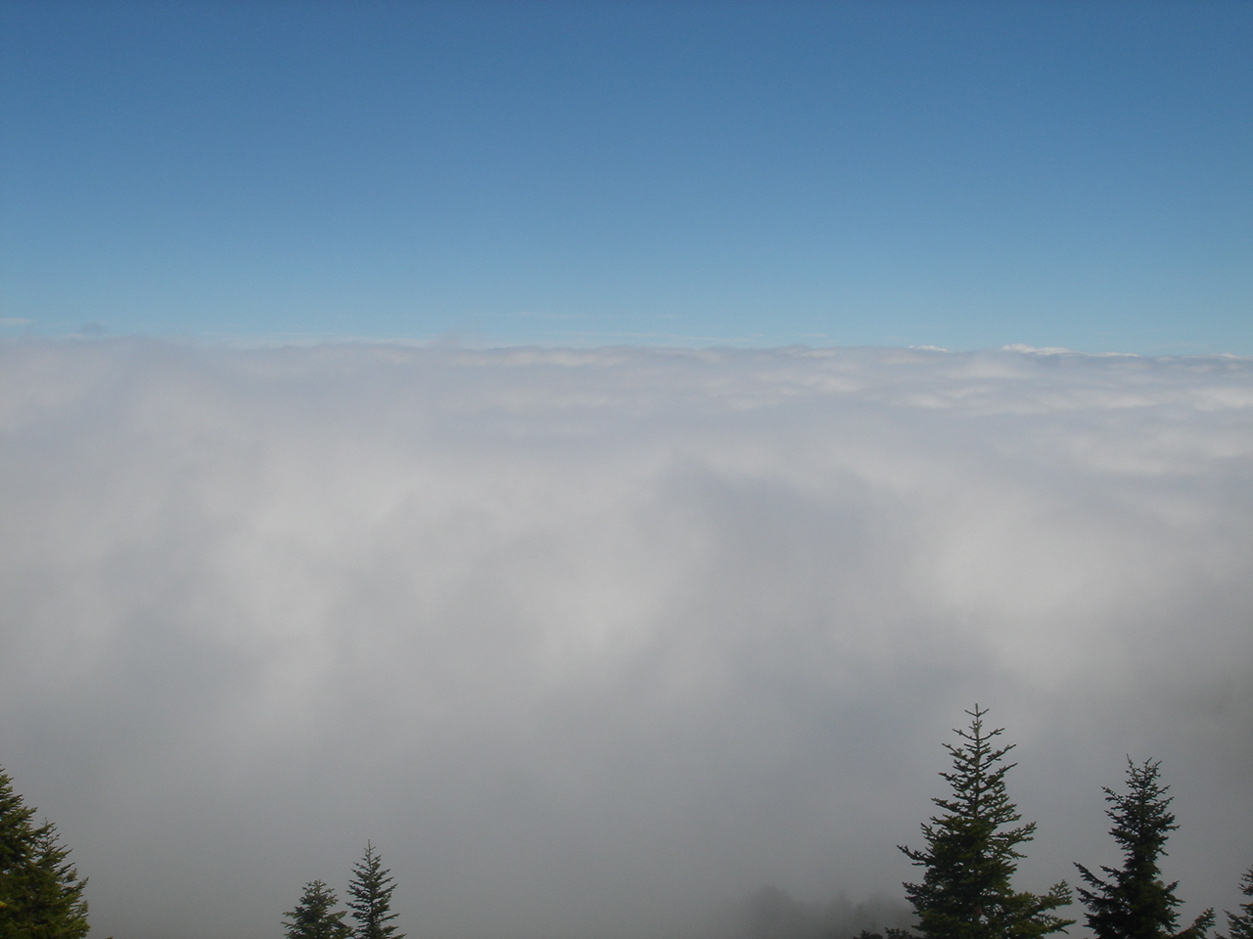 Above the sea of clouds