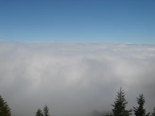 Above the sea of clouds