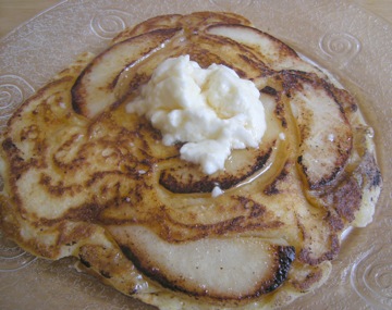 Pear & Goat Cheese Pancakes
