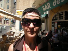 Nicole wears her poetic line